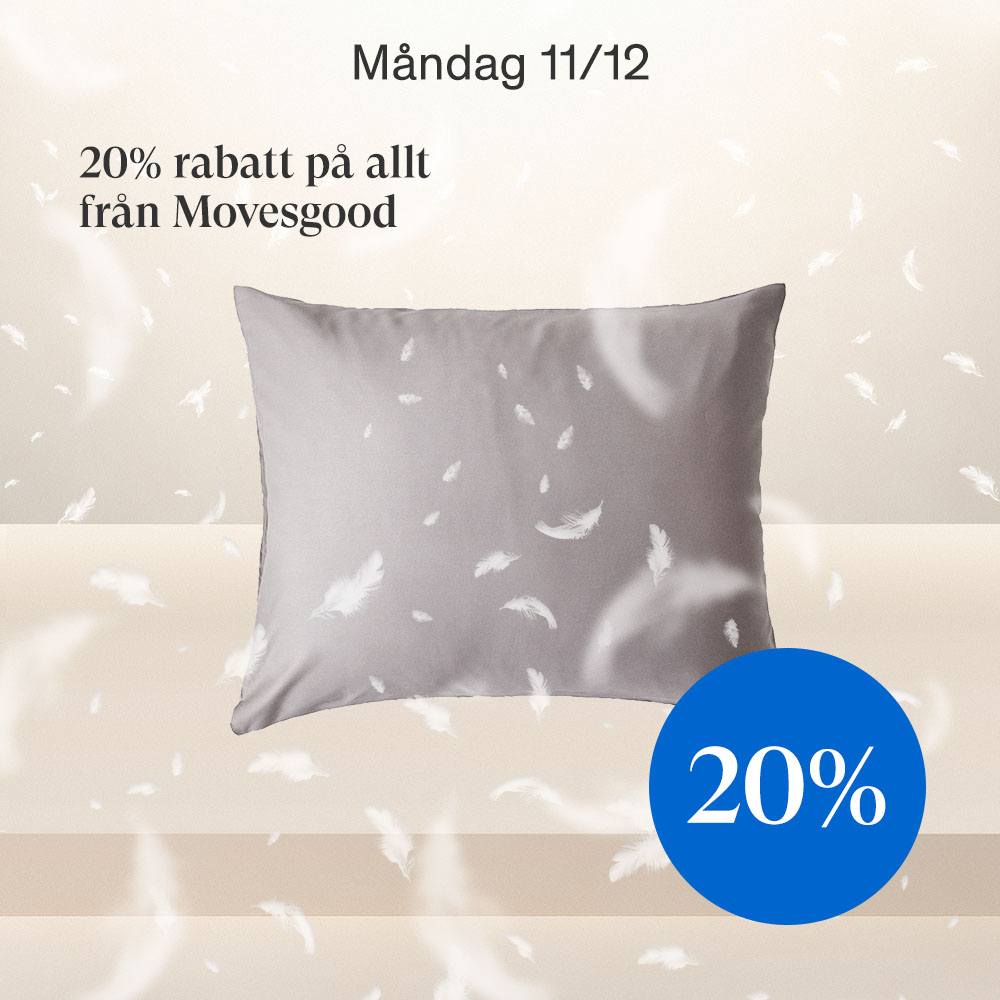 Torsdag 11/12. Movesgood 20% rabatt